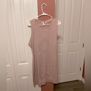 Say What? Light Pink Sequins Dress. XL. Never Worn*